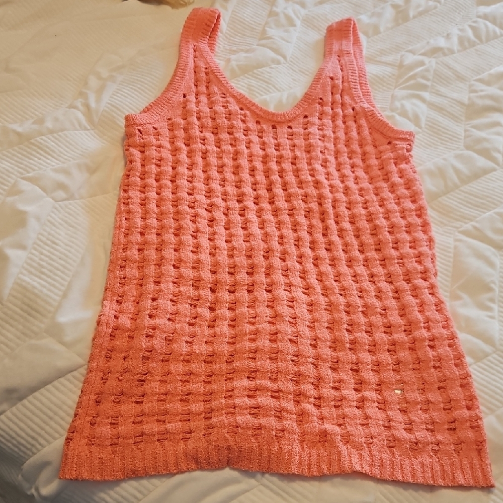 Coral Mesh Beach Coverup